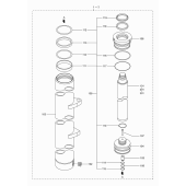 Цилиндр подъема | m l h 4 1m Mitsubishi 9445308020 (CYLINDER,LIFT | M.L.H 4.1M)