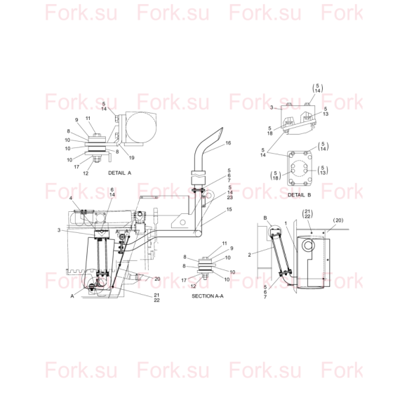 Схема узла Doosan для артикула A141514