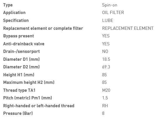 Масляный фильтр двигателя S4Q2