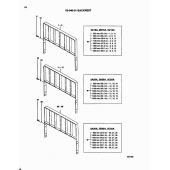 Backrest, Width 1000 Mitsubishi 9434001501 (BACKREST, WIDTH 1000)
