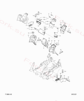 Крышка рычаг Mitsubishi 91A1203700 (COVER,LEVER)
