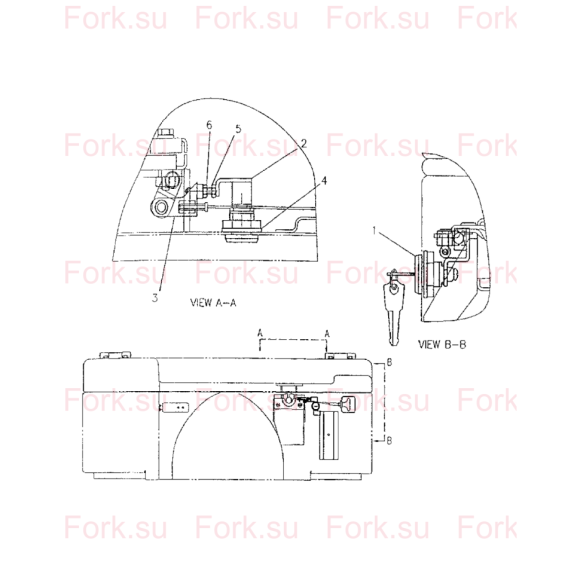 Схема узла Doosan для артикула 6V7607