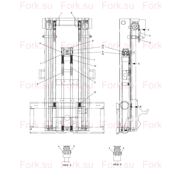 Схема узла Doosan для артикула D583808