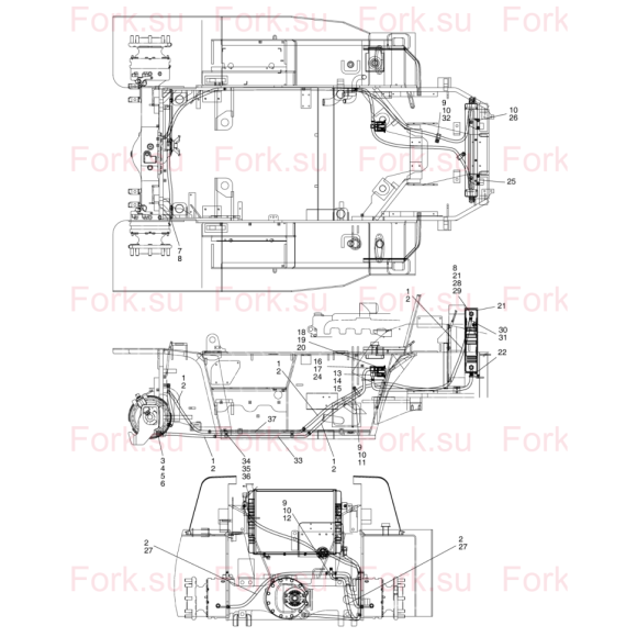 Схема узла Doosan для артикула D917093