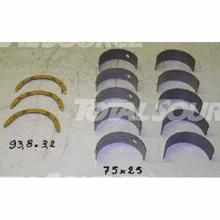 Комплект коренных вкладышей с упорными полукольцами STD для двигателя Cummins B3.3 Комплект коренных вкладышей с упорными полукольцами STD для двигателя Cummins B3.3