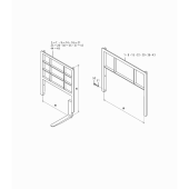 Backrest H=1300 | W12/H13 Mitsubishi 9419070200 (BACKREST H=1300 | W12/H13)