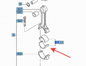 Комплект шатунных вкладышей 0,25 дл двигателя S4Q2 Комплект шатунных вкладышей 0,25 дл двигателя S4Q2