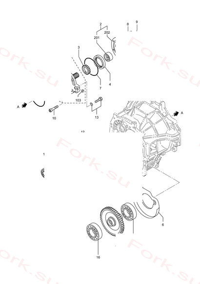 Схема узла Mitsubishi для артикула 91B2401700