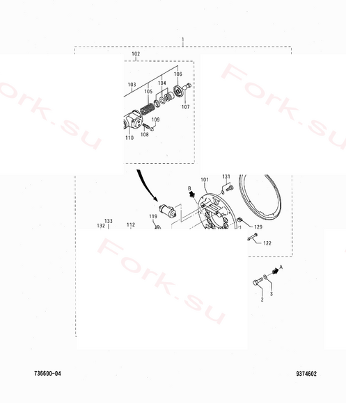 Схема узла Mitsubishi для артикула 9194603700