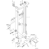 Мачта comp outer mlh3300 Mitsubishi 52008-37520 (Mast comp., outer, MLH3300)