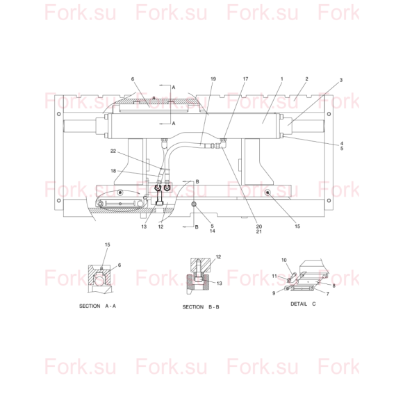 Схема узла Doosan для артикула D870259