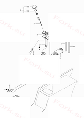 Крышка бак Mitsubishi 91K7523100 (COVER,TANK)