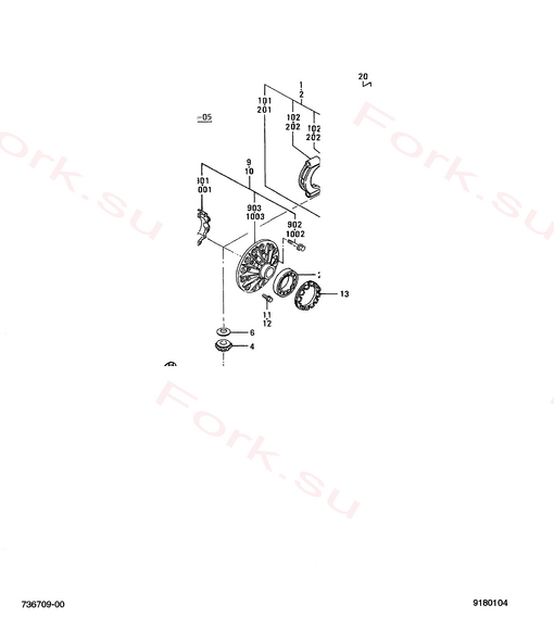Схема узла Mitsubishi для артикула MC867314