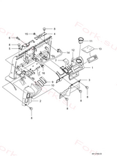 Panel p рычаг Mitsubishi 50010-80580 (Panel, P lever) Panel p рычаг Mitsubishi 50010-80580 (Panel, P lever)