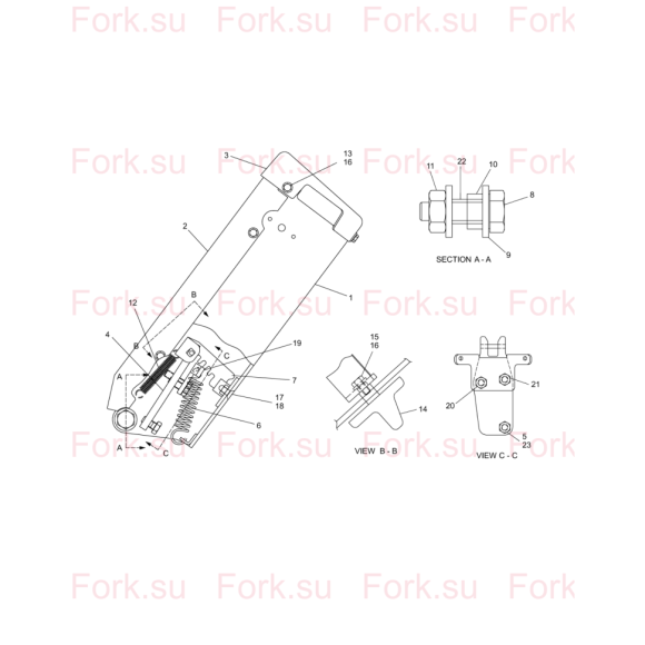 Схема узла Doosan для артикула D915031