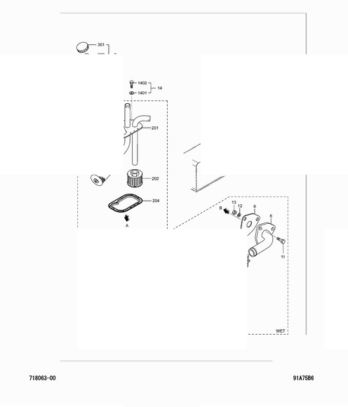 Схема узла Mitsubishi для артикула 91A6401400