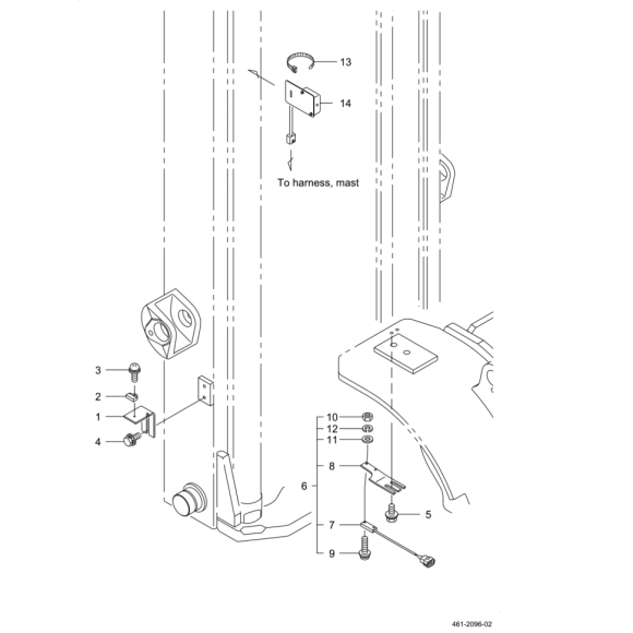 Схема узла Mitsubishi для артикула 0070-03014