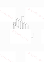 Backrest,W1500 Mitsubishi 9447005402 (BACKREST,W1500)