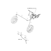 Трубка тормоза l h 1t Mitsubishi 91B4610500 (PIPE,BRAKE L.H. 1T)