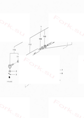 Цилиндр power Mitsubishi 9185455300 (CYLINDER, POWER)