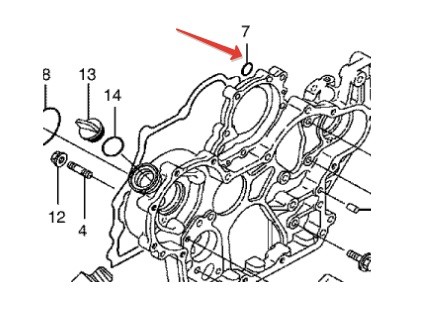 Кольцевое уплотнение для двигателей Yanmar 4TNV98 Кольцевое уплотнение для двигателей Yanmar 4TNV98