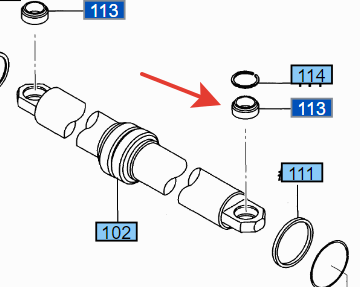 Подшипник сферический рулевого цилиндра  (GE 20) 91E4305619