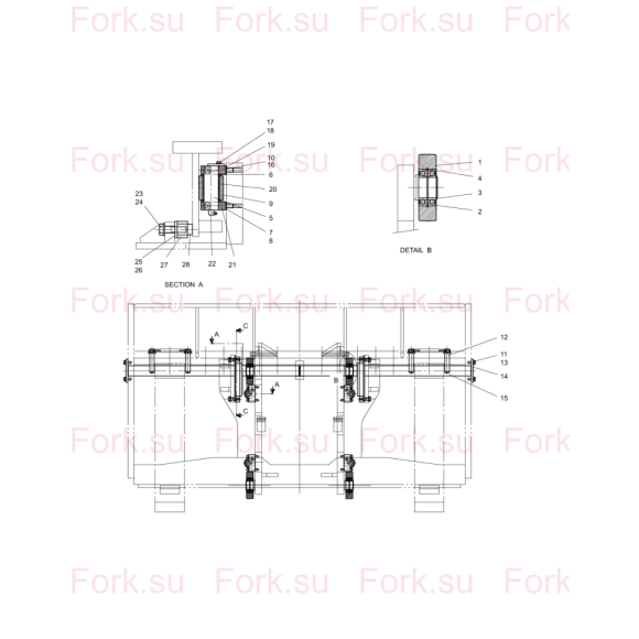 Схема узла Doosan для артикула S2212873