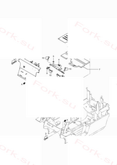 Пластина floor rr Mitsubishi 91K1240400 (PLATE,FLOOR RR)