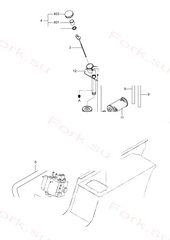 Крышка бак узел в сборе us Mitsubishi 91K7622702 (COVER,TANK ASSY US)