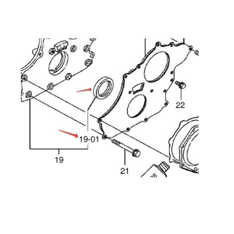 Сальник для двигателя Yanmar 4TNV98