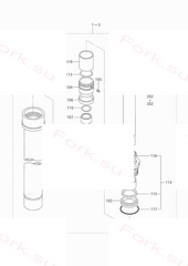 Цилиндр подъема m l h 4 1m m l h 4 1m Mitsubishi 9441916041 (CYLINDER, LIFT M.L.H. 4.1M M.L.H 4.1M)