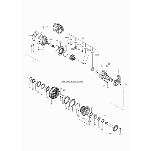 Схема узла Mitsubishi для артикула 91N3300700