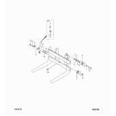 Кронштейн узел в сборе ролик 4v15a Mitsubishi 9410100010 (BRACKET ASSY, ROLLER 4V15A)