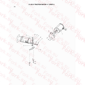 Traction двигатель Mitsubishi 97E2000000 (TRACTION MOTOR)