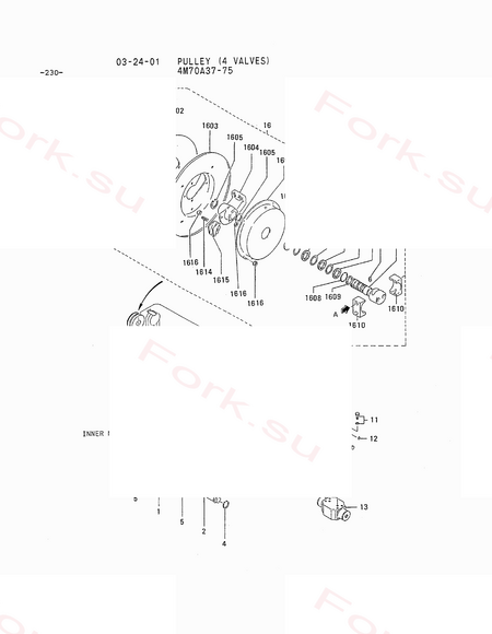 Схема узла Mitsubishi для артикула 9552321900 Схема узла Mitsubishi для артикула 9552321900