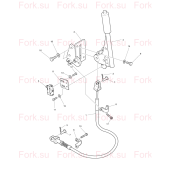 LEVER ASSY Doosan D654036