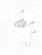 Болт шайба a 8x30 болт w шайба Mitsubishi MF241257 (BOLT WASHER A(8X30) BOLT,W/WASHER)