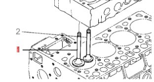 Клапан впускной для двигателя Kubota V2403