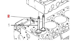 Клапан выпускной для двигателя Kubota V2403 Клапан выпускной для двигателя Kubota V2403