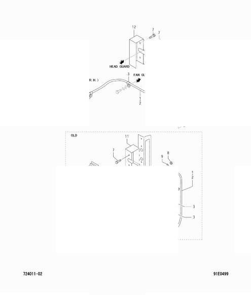 Схема узла Mitsubishi для артикула 9130523500